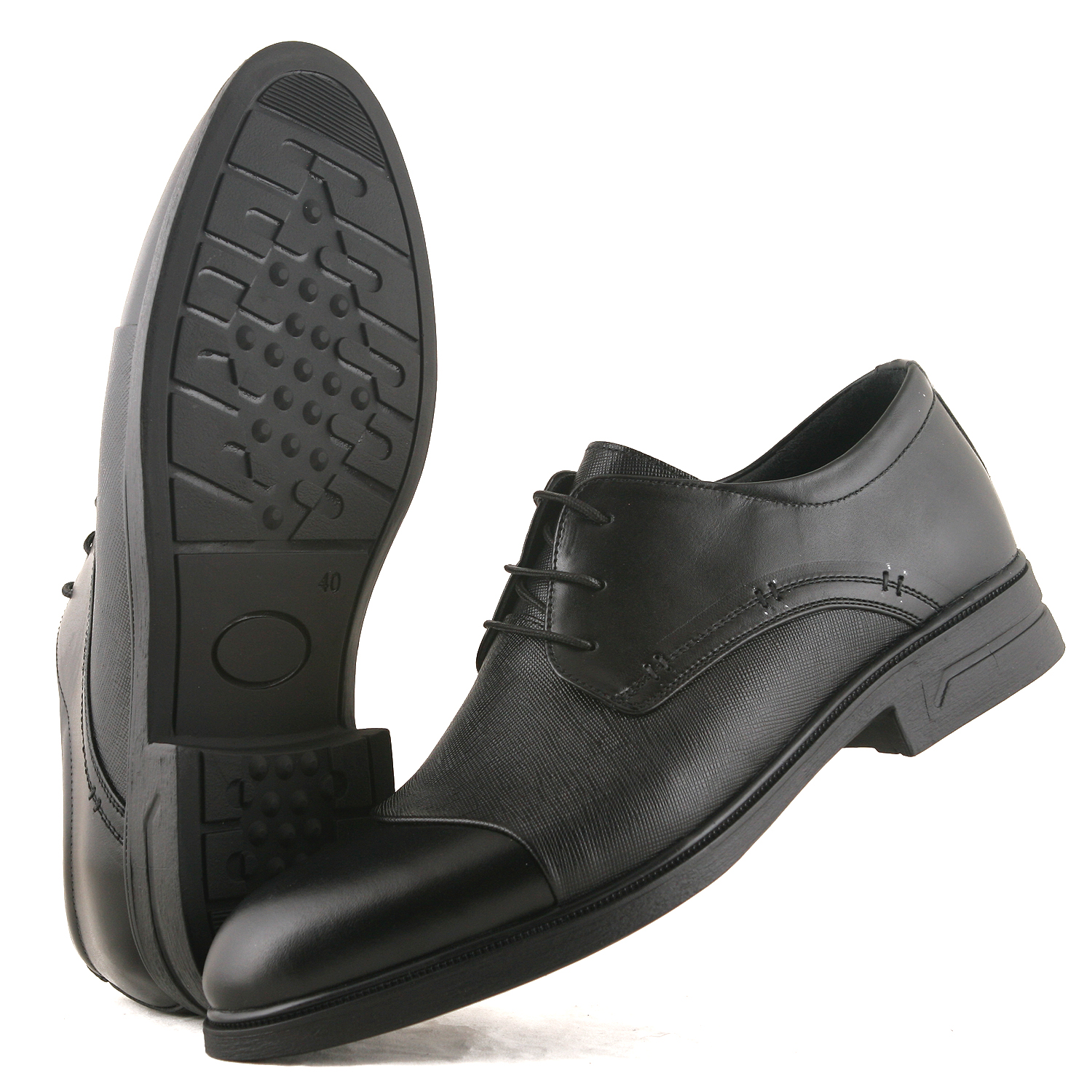 کفش رسمی مردانه چرم مدل هریسون کد 568-HRM